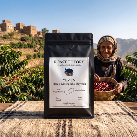 Yemen 100% Harazi Mocha Jibal Raymah Coffee by Roast Theory