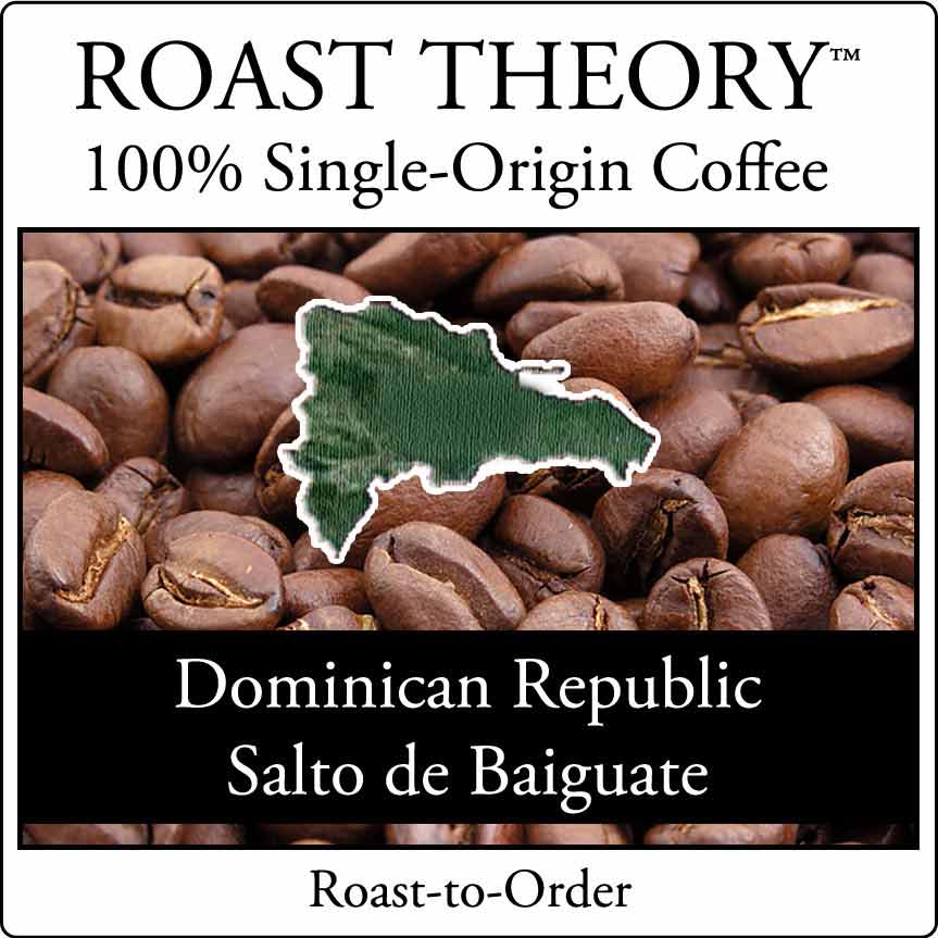 You'll love Dominican Republic Salto de Baiguate 100% Single-Origin Coffee by ROAST THEORY available in light roast, medium roast and dark roast as whole bean or fresh ground.