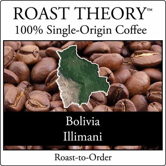 You'll love Bolivia Illimani 100% Single-Origin Coffee by ROAST THEORY available in light roast, medium roast and dark roast as whole bean or fresh ground.