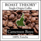 You'll love Cameroon Boyo 100% Foncha Coffee by ROAST THEORY available in light roast, medium roast and dark roast as whole bean or fresh ground.