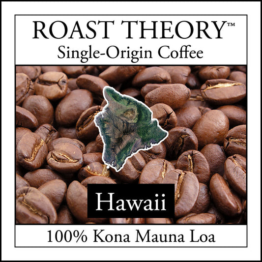 You'll love Hawaii Kona 100% Mauna Loa Coffee by ROAST THEORY available in light roast, medium roast and dark roast as whole bean or fresh ground.