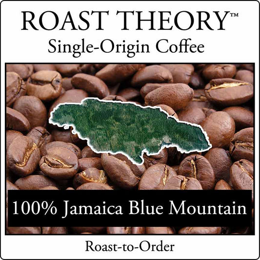 You'll love 100% Pure Jamaica Blue Mountain Coffee by ROAST THEORY available in light roast, medium roast and dark roast as whole bean or fresh ground.