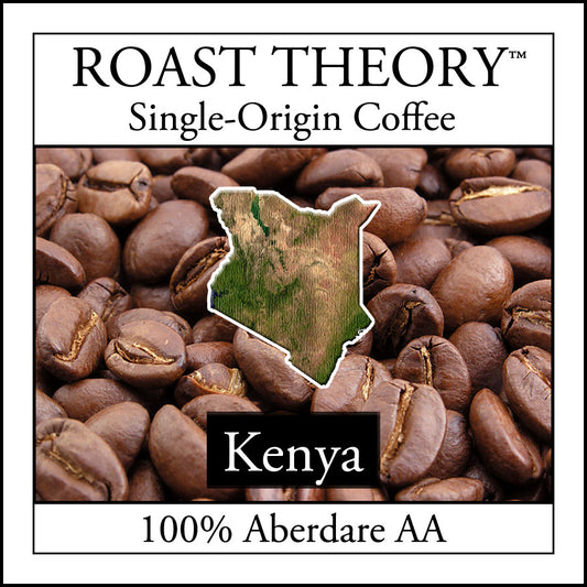 You'll love Kenya 100% Aberdare AA Coffee by ROAST THEORY available in light roast, medium roast and dark roast as whole bean or fresh ground.