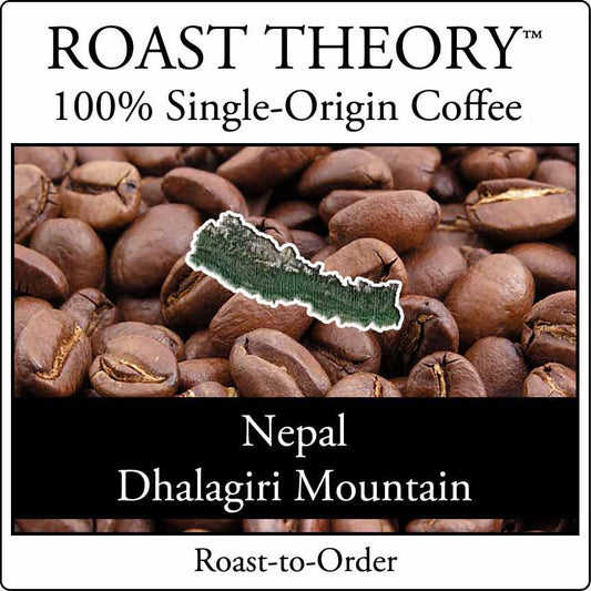You'll love Nepal Dhalagiri Mountain 100% Single-Origin Coffee by ROAST THEORY available in light roast, medium roast and dark roast as whole bean or fresh ground.