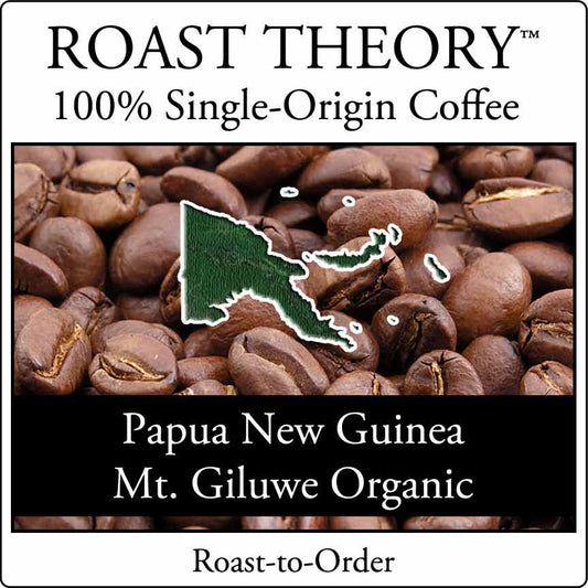 You'll love Papua New Guinea Mt. Giluwe Organic 100% Single-Origin Coffee by ROAST THEORY available in light roast, medium roast and dark roast as whole bean or fresh ground.