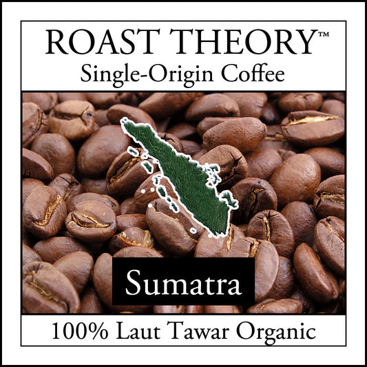 You'll love Sumatra 100% Laut Tawar Organic Coffee by ROAST THEORY available in light roast, medium roast and dark roast as whole bean or fresh ground.