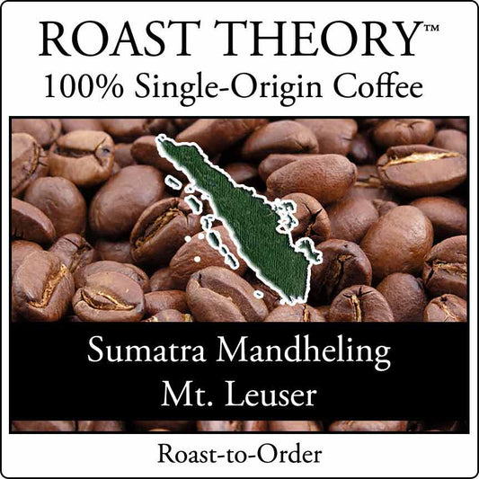 You'll love Sumatra Mandheling Mt. Leuser 100% Single-Origin Coffee by ROAST THEORY available in light roast, medium roast and dark roast as whole bean or fresh ground.